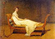 Jacques-Louis  David Portrait of Madame Recamier oil on canvas